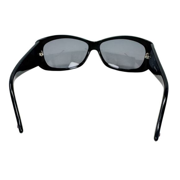 Judith Leiber vintage black red rhinestone Kabuki mask sunglasses w/ case main image 4